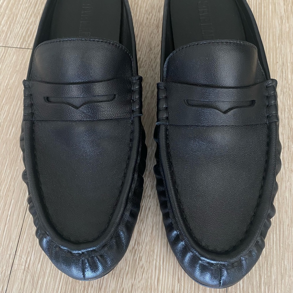 Black Leather Women’s Loafers